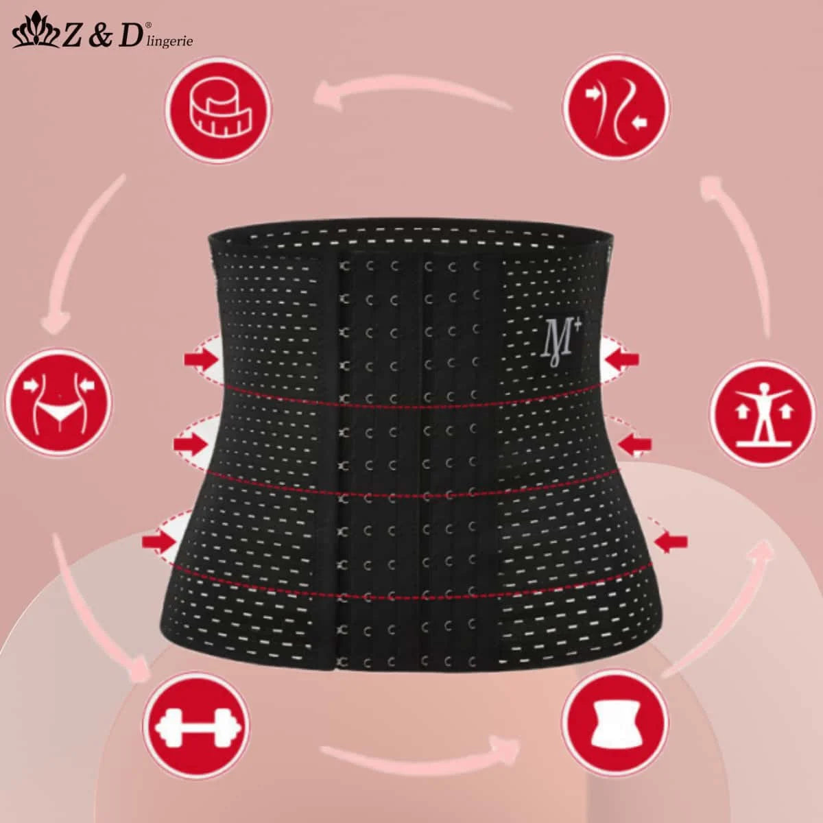 Cinta Modeladora Térmica Z&D – Afine sua Cintura com Conforto e Estilo! 🔥✨