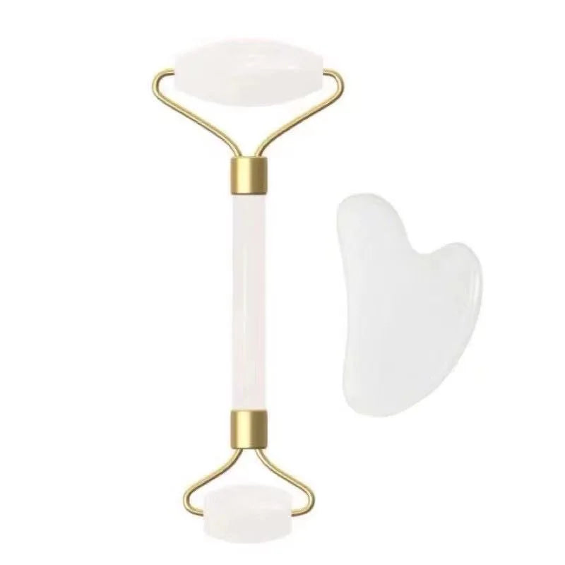 Kit Rolo Jade & Gua Sha GlowStone™ – Massagem Facial Rejuvenescedora