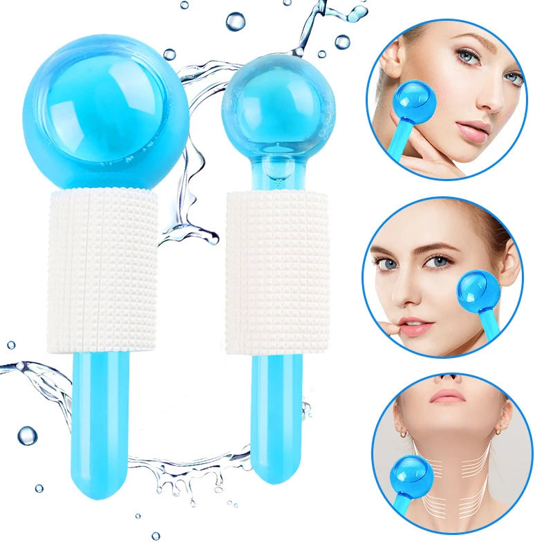 Ice Glow™ – Esferas Crioterápicas para Massagem Facial Revitalizante