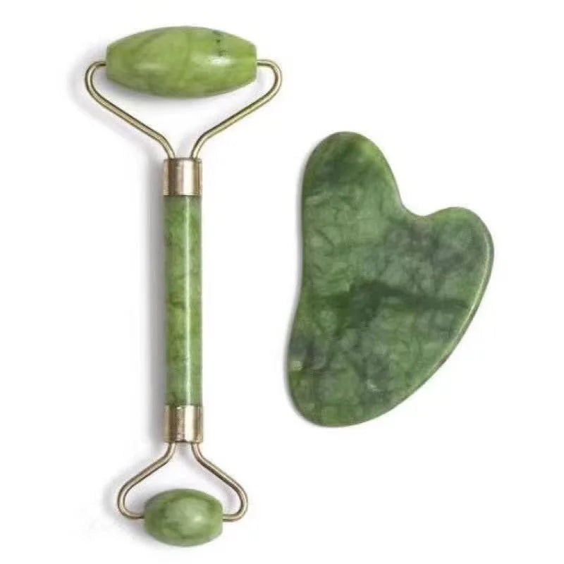 Kit Rolo Jade & Gua Sha GlowStone™ – Massagem Facial Rejuvenescedora
