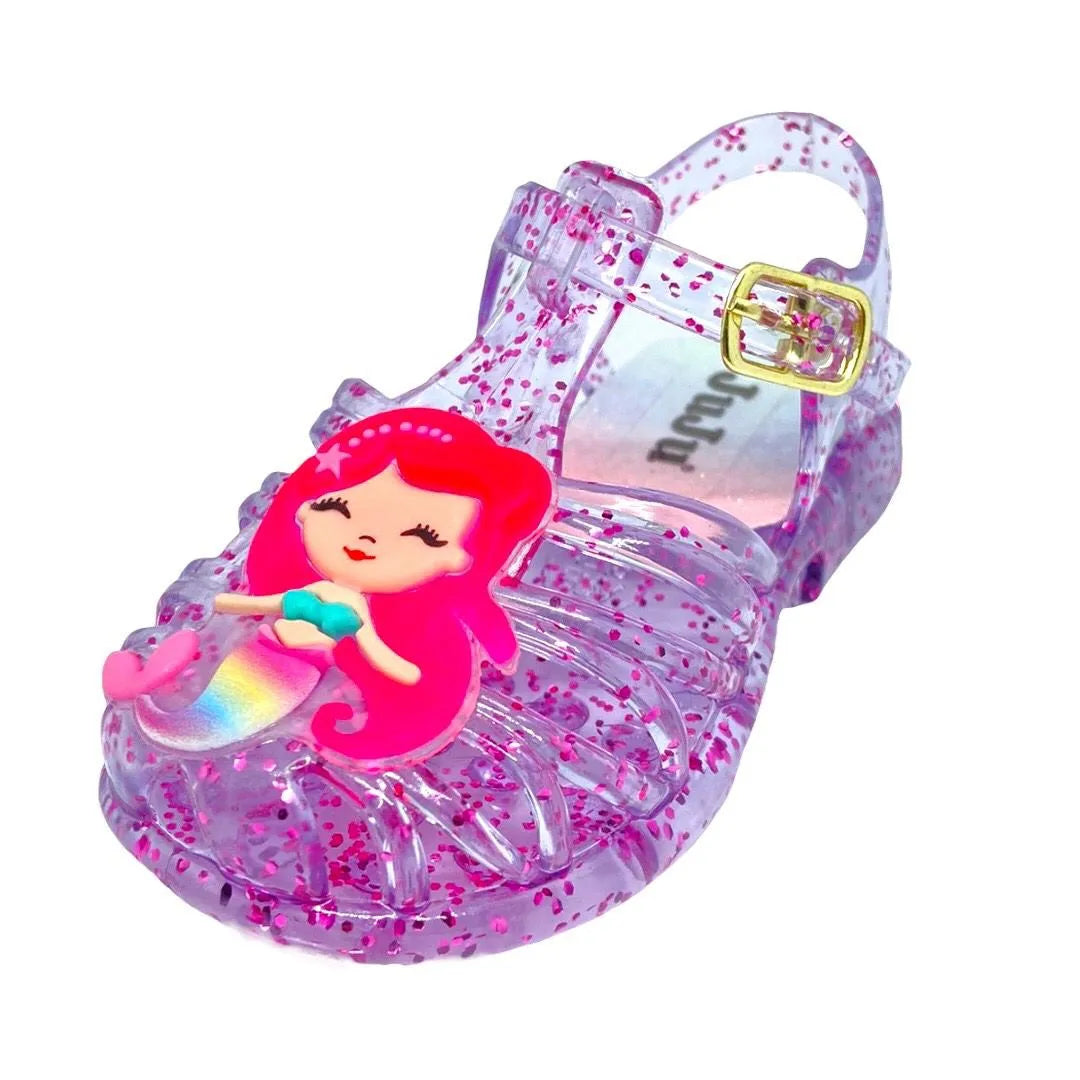 Sandália Infantil Sereia Brilhante – Conforto e Magia para os Pezinhos! 🧜♀️✨
