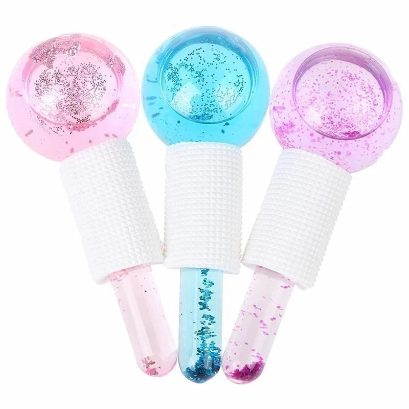 Ice Glow™ – Esferas Crioterápicas para Massagem Facial Revitalizante
