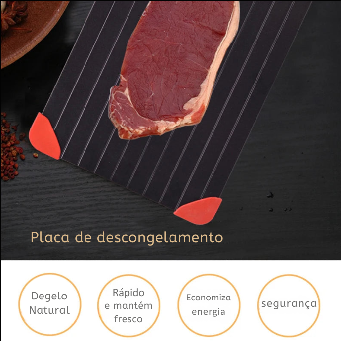 Bandeja Descongelante – Descongele Alimentos de Forma Segura e Eficiente