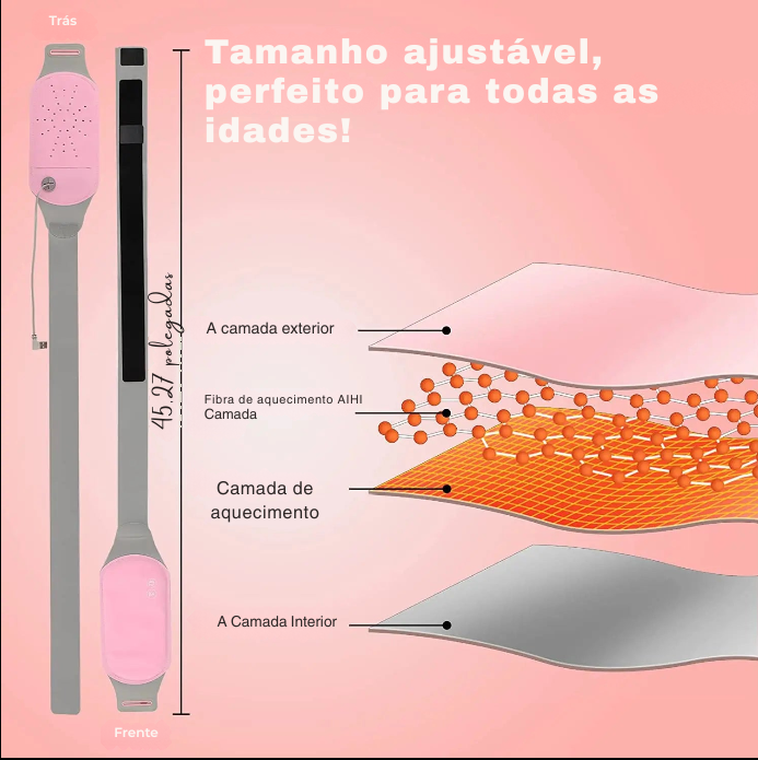 Cinta para alívio de cólica