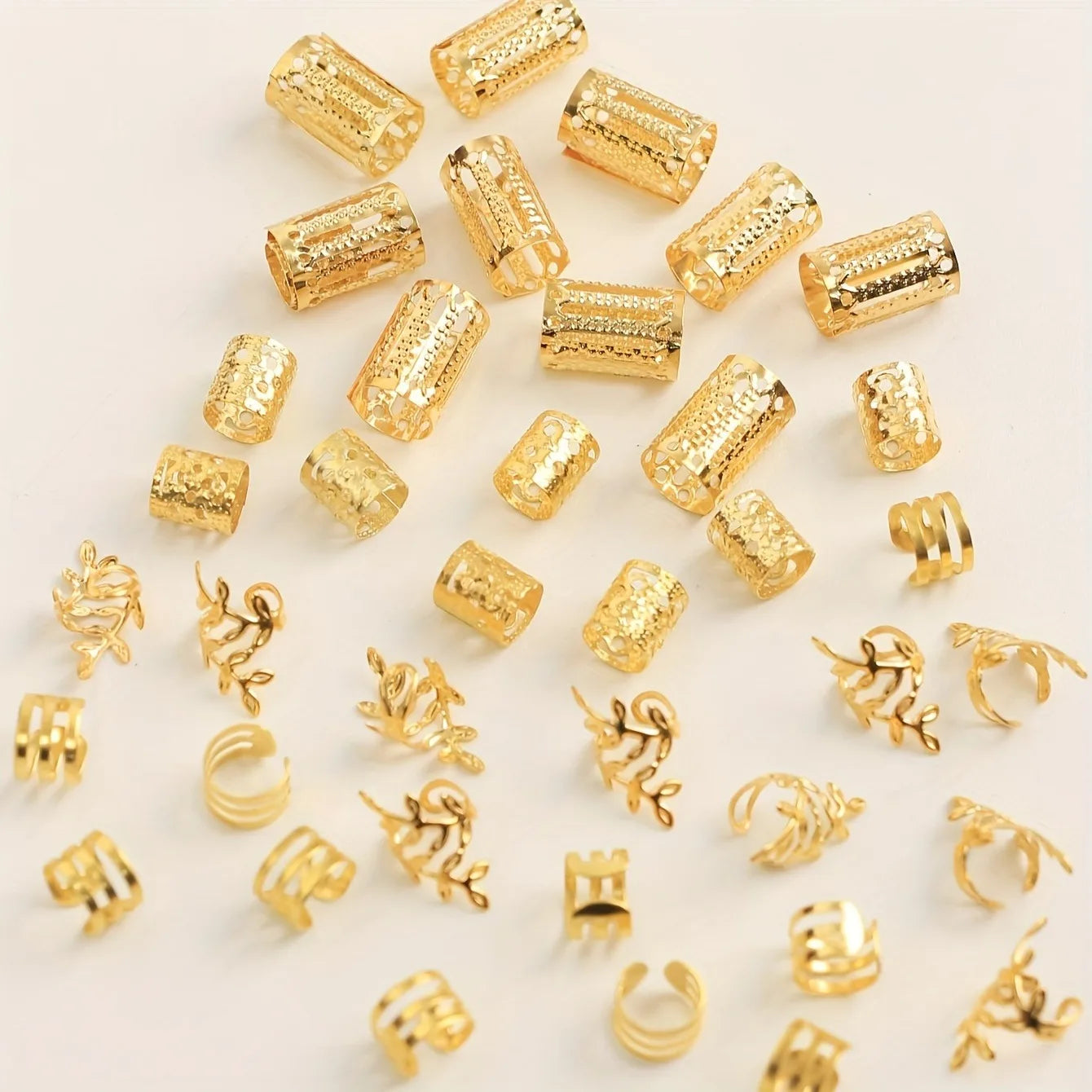Kit de Anéis para Tranças - Elegance Metal – 40pcs