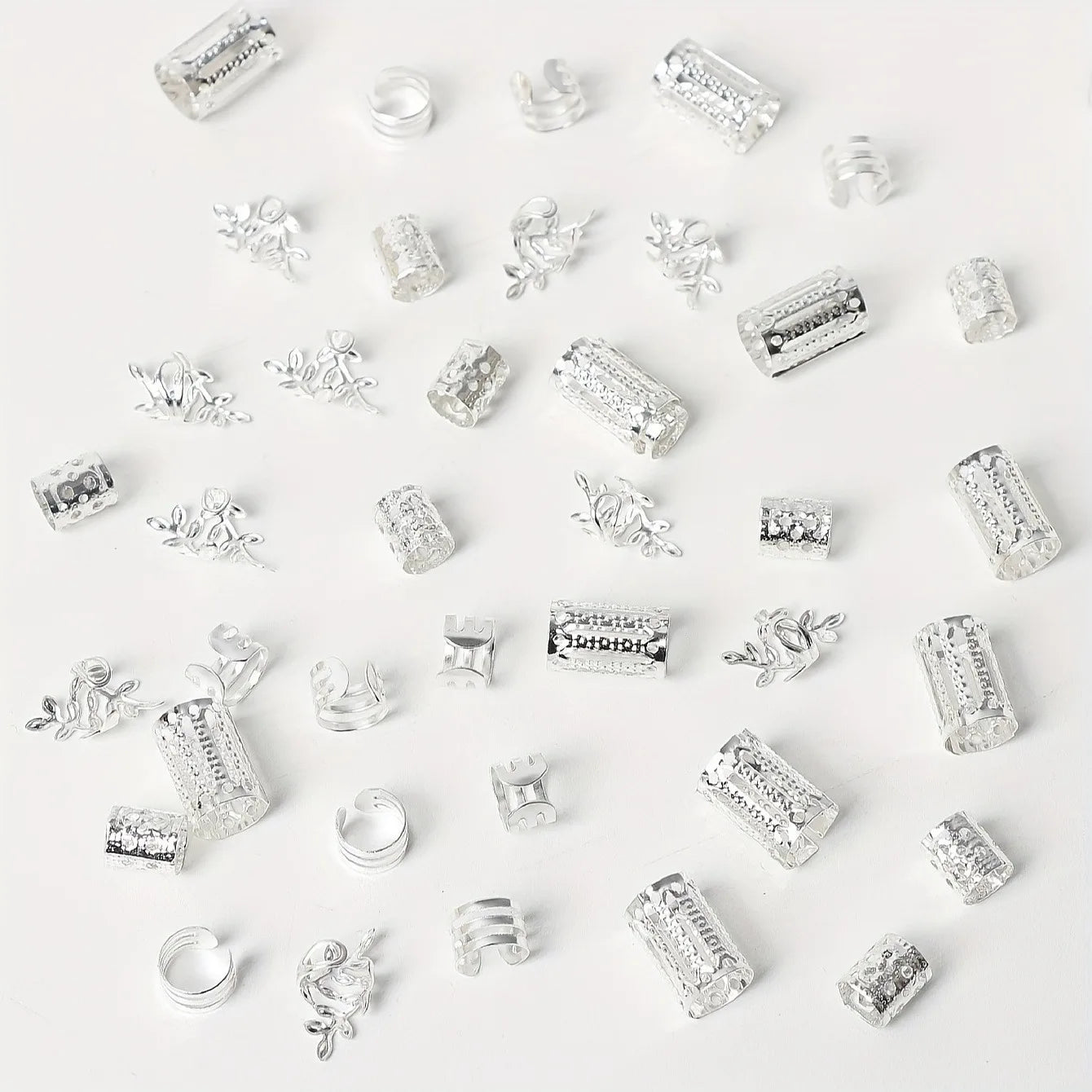 Kit de Anéis para Tranças - Elegance Metal – 40pcs