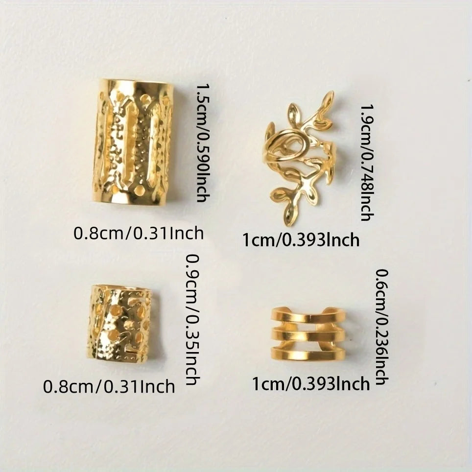 Kit de Anéis para Tranças - Elegance Metal – 40pcs