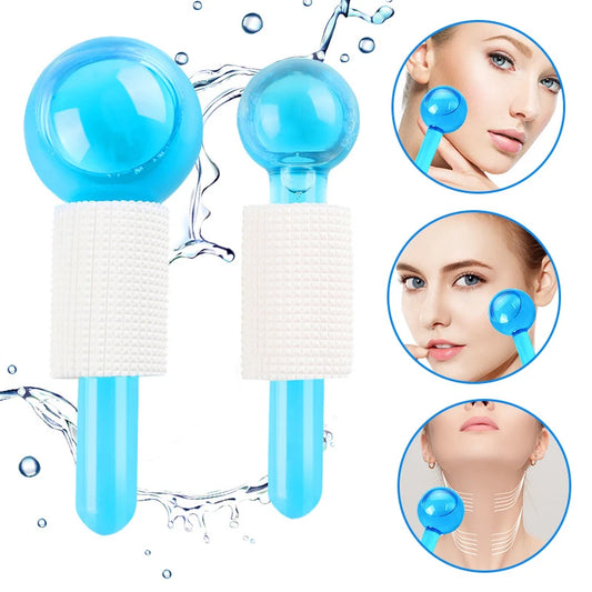 Ice Glow™ – Esferas Crioterápicas para Massagem Facial Revitalizante