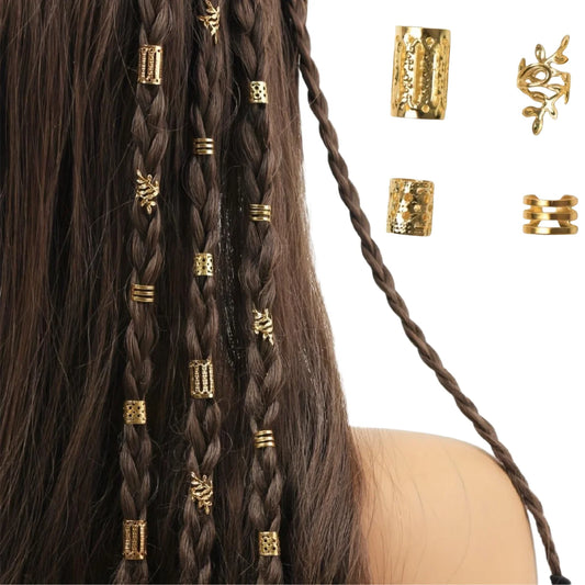 Kit de Anéis para Tranças - Elegance Metal – 40pcs